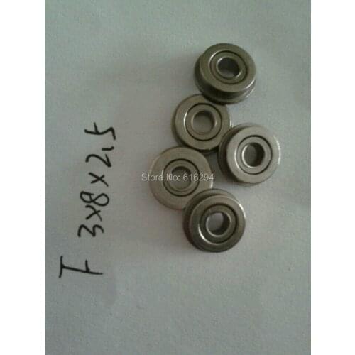 Free shipping---MF83ZZ flange ball bearings F3*8*2.5 20PCS MF83ZZ(3*8*2.5MM) bearing for RC HOBBY