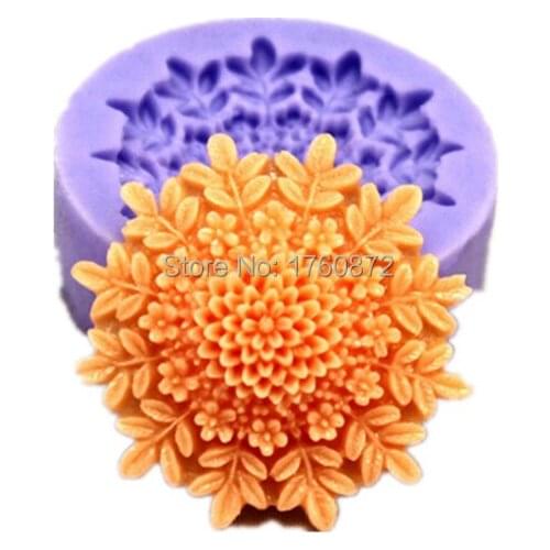 Free shipping Soap flower Modelling fondant silicon mold chocolate cake decoration silicone mold silicone mold