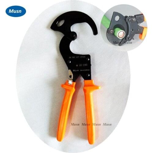 Free shipping LK-240 Ratchet Cable Cutter Dia.36mm Cutting Capacity 240mm2 Wire Cutter LK-240