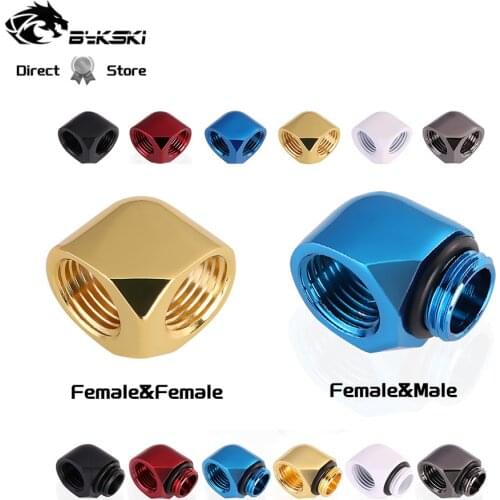 Bykski 90 Degree Angled Rotate Elbow Female+Female/Female+Male 90 Rotary Adapter Fitting G1/4 For Water Cooler MOD B-D90/B-EW90