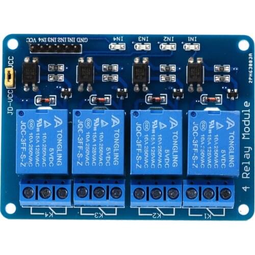 DC 5V Four Channel Relay Module with Optocoupler Isolation for Smart Home Intelligent Furniture 4 Channel WIFI Relay Module