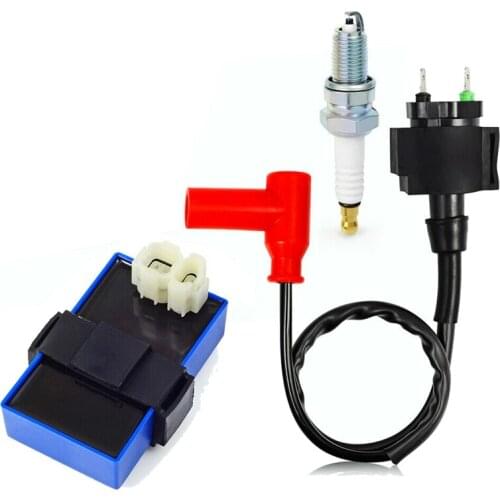 Motorcycle Ignition Coil CDI Spark Plug Kit for Honda TRX400FW Foreman 400 1995-2003