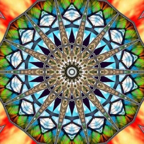 Kexinzu Full Square Round 5D DIY Diamond Painting "Religion Mandala" Handmade 3D Embroidery Cross Stitch Mosaic Decor Gift ba
