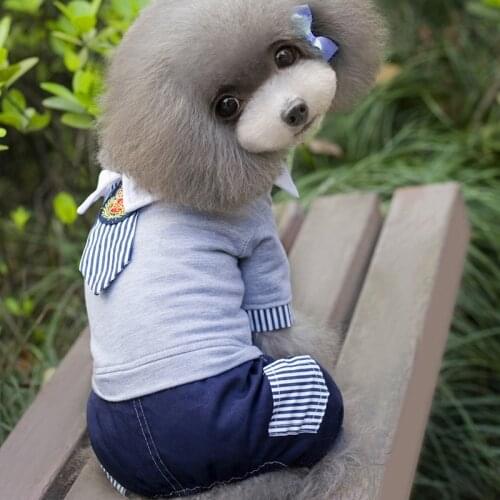 Hot Sale Cotton Pet Cat Dog Student Pants Costume Warm Winter Dogs Clothes Hoodie Coat Cute Jumpsuit Four Leg Clothing For Dogs