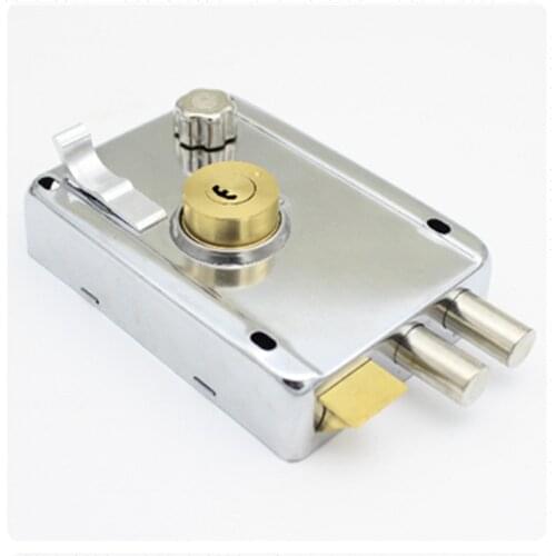 Best Copper core Iron Door Locks Security Anti-theft Lock Multiple Insurance Lock Wood Gate Lock For Furniture Hardware