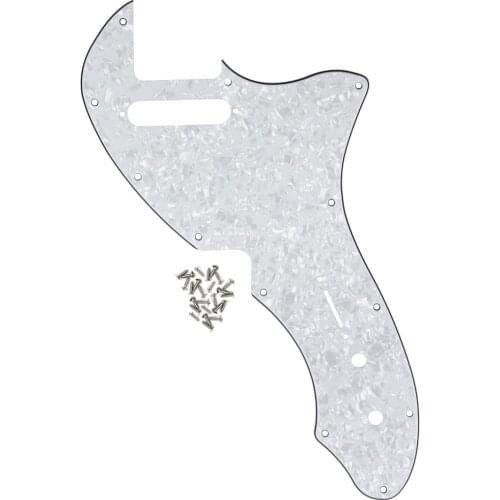 NEW Electric Guitar Pickguard Scratch Plate & Screws For FD Tele Thinline 69 Reissue RI Style Guitar Parts ,White Pearl