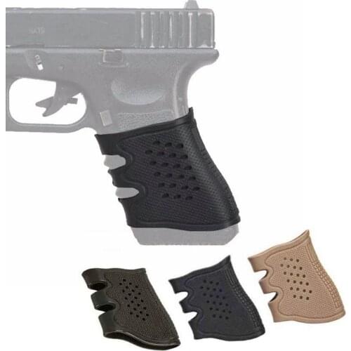 Outdoor Hunting Accessories Tactical Gun Holster Rubber Anti-slip Glove Cover Grip Airsoft Handgun Tactical Glock Holster 17 19