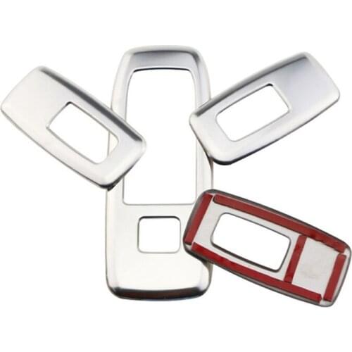 Stainless Steel Car Door Window Lift Switch Panel Cover Trim Frame Decoration Accessories for Ford Ranger 2015-2021,4PCS