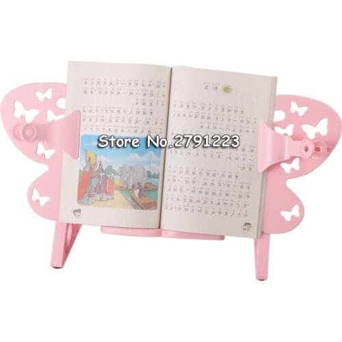 Adjustable creative Portable Steel Book Document Butterfly Stand Reading Desk Holder Bookstand Butterfly Prevent myopia reading
