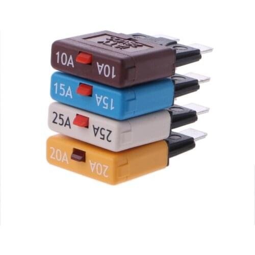 Circuit Breaker Blade Fuse 28V Resettable 10-25A Marine Rally Automotive