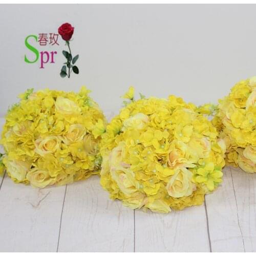 SPR 30cm/35cm/40cm/50cm dia.wedding event planning artificial wedding table flower ball centerpiece decoration stage arch floral