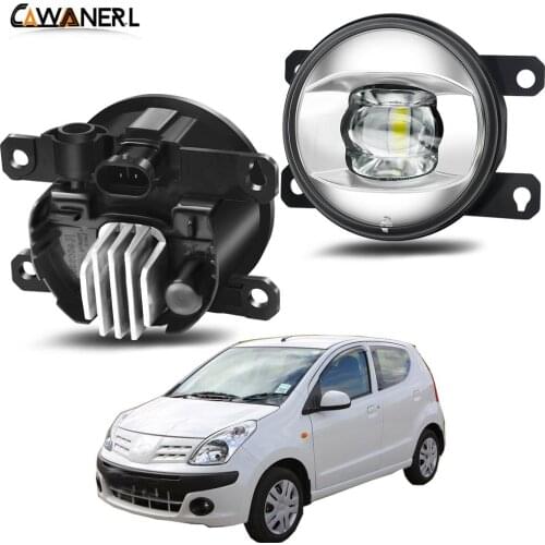 Fog Light Assembly For Nissan Pixo UA0 Hatchback 2009-2013 Car Right + Left LED Lens Fog Light Daytime Running Lamp 30W H11 12V