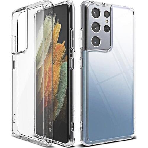 S21Ultra Thin Clear Case for Samsung Galaxy S21 Ultra Transparent Silicone Case S21 Plus S21+ S20 S21 Fe note20 s21FE Shockproof