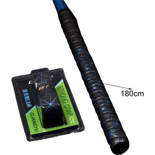 1.8m Universal Colorful Fishing Rod Handle With Printed Elastic Sweat-absorbent Fishing Rod Grip Handle Wrapped Decoration Tool