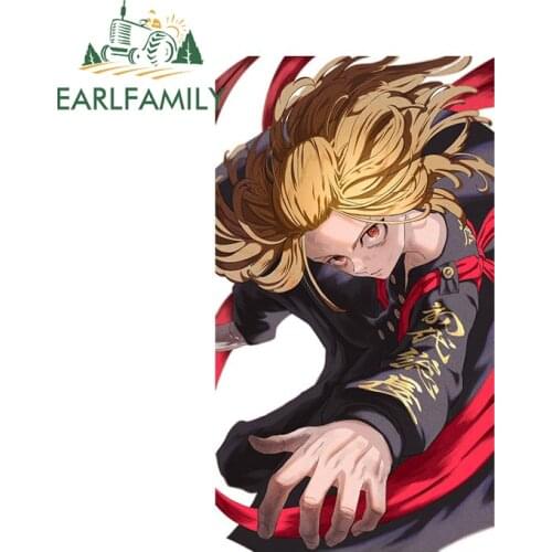 EARLFAMILY 13cm x 7.3cm Tokyo Revengers Anime Cool Car Sticker Waterproof Post Vinyl Decal Window JDM VAN Car Accessories