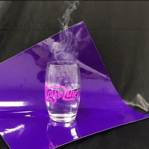 1 Sheet 12''X12''/30cmX30cm Hot Color-Change self-adhesive vinyl film Hot Discoloration for Hot Drink Advertising Decoration