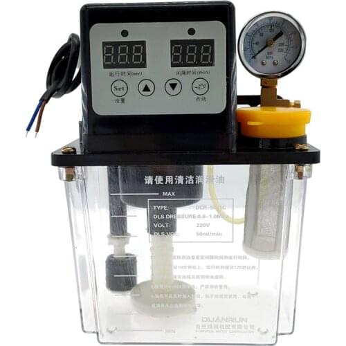 1pcs 1L Lubricant Pump Automatic Lubricating Oil Pump CNC Electromagnetic Lubrication Pump Lubricator