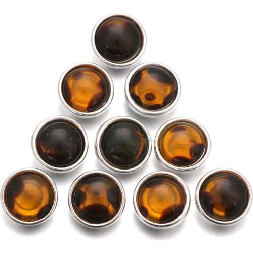 10pcs/lot Mixed 12mm Snap Buttons Jewelry Fit 12mm Snap Bracelets & Bangles Pulsera Interchangeable Charm Jewelry For Women Men