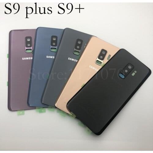10pcs Battery Back Cover Glass Door Housing Rear Camera Glass For Samsung Galaxy S9 Plus S9+ G965 s9 G960 Phone Rear cover