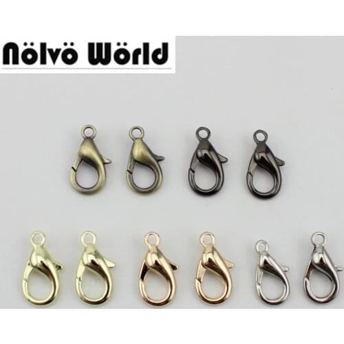100pcs 50pcs 4colors Small trigger snap hook metal swivel clasp lobster claws swivel hooks hardware hook clasp