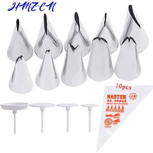 24PCS Tulip Pastry Nozzles Set Kit for Cream Stainless Steel Icing Piping Tips for Baking Cake Decorating Confectionery Tools