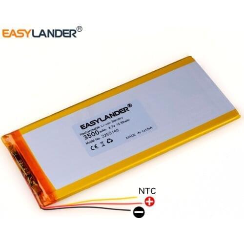 3265148 3265150 3.7 3500mAh Rechargeable Li-Polymer Battery For E-Book Tablet PC 7 inch 8 inch 9inch 3065148 3065150