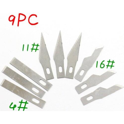4#11#16# Blades Stainless Steel Engraving Knife Blades Metal Blade Wood Carving Knife Blade Replacement Surgical Scalpel Craft