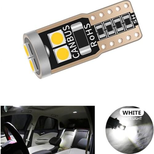10x LED Canbus T10 W5W Car LED Light Bulb For Opel Astra H J G Corsa D C Insignia Vectra B Zafira Mokka 12V Auto Interior Lamp