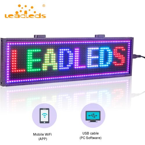 New P5MM 12v Car IOS WIFI SMD2121 RGB Full Color LED Display Programmable Scrolling information Board Multi-color Man Car gift