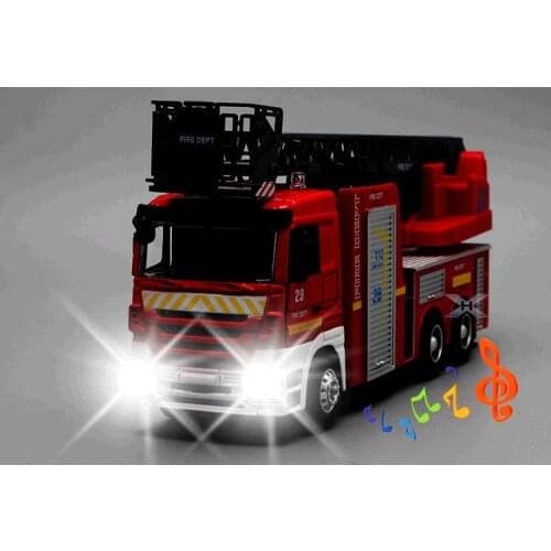 Hot sales Big toy car,Large engineering car,1:32 scale alloy Fire engines,Ladder fire truck Sound and light car,wholesale