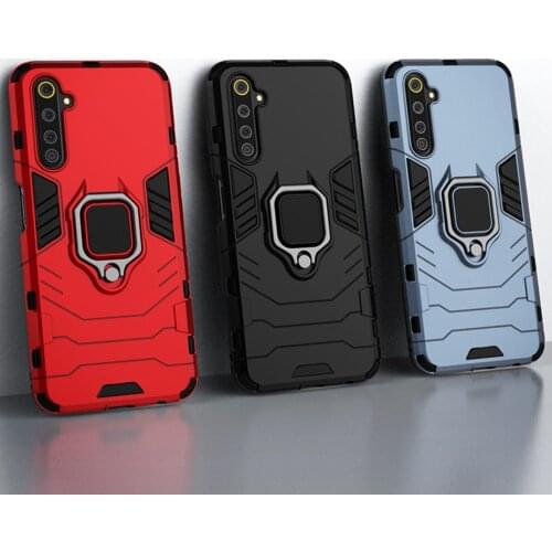 For OPPO Realme 6 Pro Case Magnetic Car Shockproof Ring Armor Cover For OPPO Realme 6 RMX200 Realme6 6pro RMX2061 RMX2063 Fundas