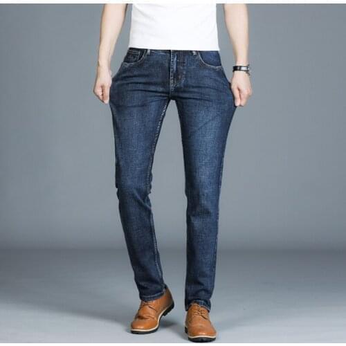 Male Jean Pencil Pants Blue Mens Jeans Fashion Casual Hombre New Brand Skinny Jeans Men Slim Fit Denim Joggers Stretch