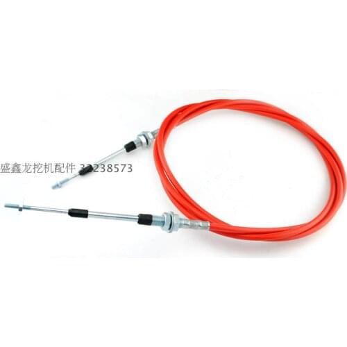 Excavator throttle line, Komatsu PC210-7, PC220-6/7 6D102, throttle wire refueling, fire line