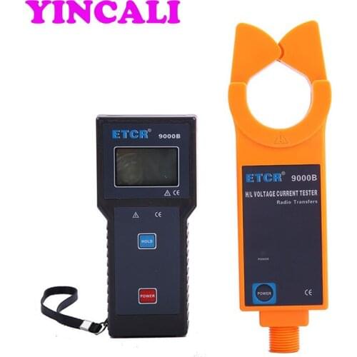 ETCR9000B Wireless H/L Voltage Clamp Current Meter Wireless Transmission 30 Meters H/L Voltage Current Tester Measure AC 0~1200A