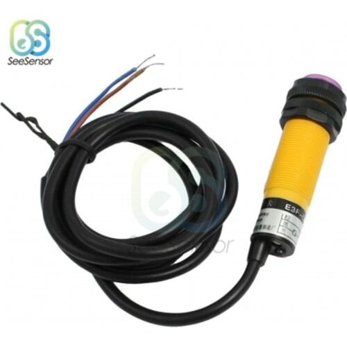 E3F-DS30C4 Proximity Switch Photoelectric Sensor Switch NPN NO 30cm Detection Range Adjustable DC 6-36V 200mA
