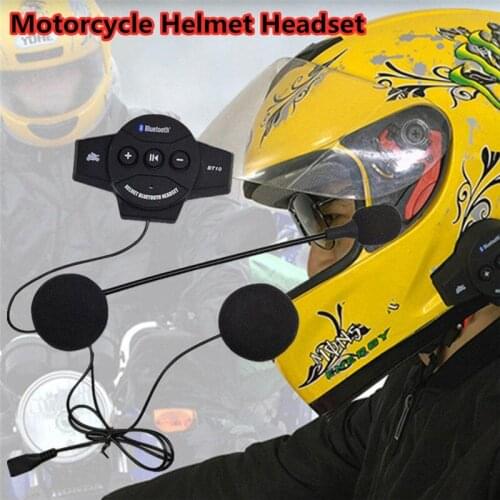 Motorcycle Helmet Earphone Headphone Wireless Bluetooth Helmet Headset Speaker Intercom Handsfree Calling Music MP3 MP4