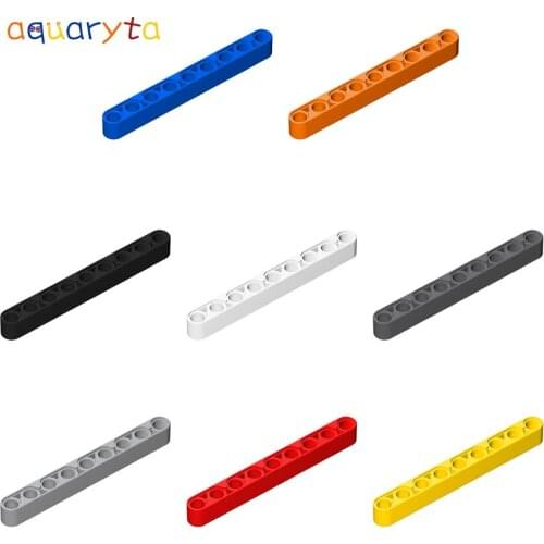 Aquaryta 30pcs Building Blocks Technology Prat 1x9 Thick Hole Arm Liftarm Compatible 40490 DIY Assembles Moc Toys for Children