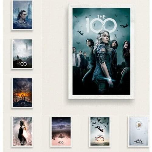 Hot TV Series Show The 100 New Season Vintage Canvas Painting Poster and Print Wall Art Pictures Home Decor for Living Room