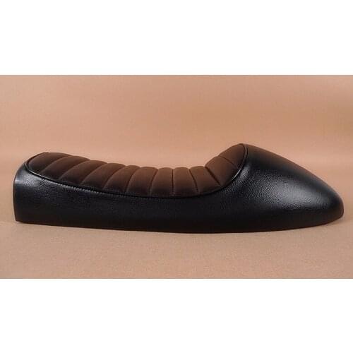 Cafe Racer Motorcycle Seat Assy Black Color Modified Retro Hump Seat Vintage Motorbike Seat Cover Seat Cushion