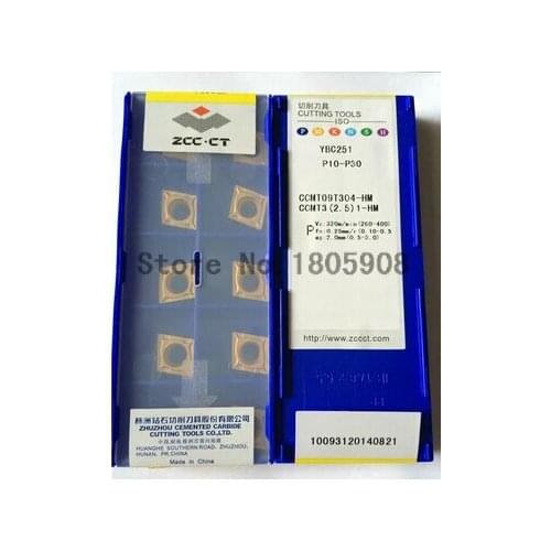 Free shopping 10 pcs CCMT09T304 HM YBC251 milling cutter insert carbide cemented carbide turning tools