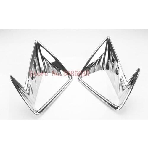 Fit For Toyota RAV4 2016 2017 2018 Car Front Fog Light Lamp Cover Stickers Molding Bezel Styling Chrome ABS Accessories 2pcs/set