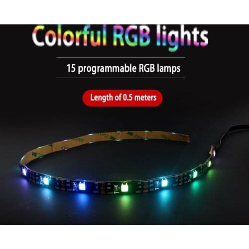 Newest RGB Light Belt/Arduino Microbit is suitable for programmable / 0.5 meters long with adhesive