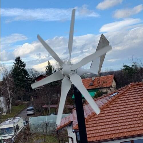 Potable 800Watts Wind Turbine Generator AC 12V 24V 48V with MPPT High Efficiency Controller Made in China
