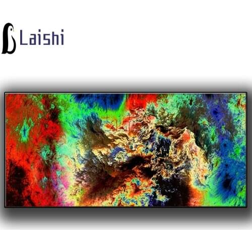 Full Square Round Diamond Painting Embroidery 5D DIY Red and Green Color Fantasy Abstract Clouds Large Mosaic Hobbies And Crafts