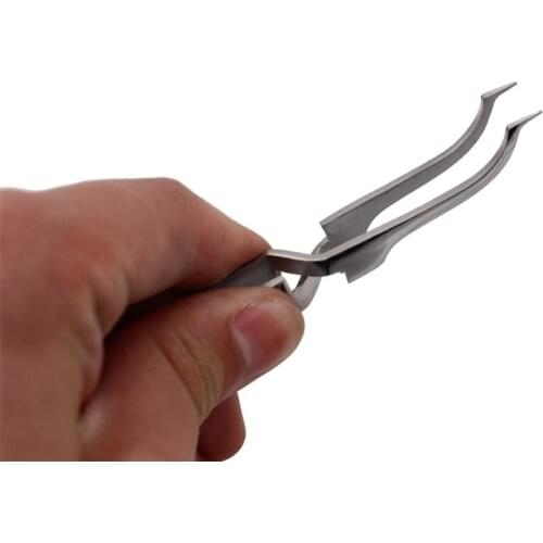 Professional Orthodontic Dental Buccal Tube Tweezers Holder Placer Instrument Bracket Dentist Tools Stainless Steel