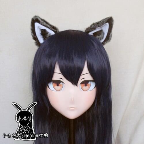 Rabbit 19) Resin Crossdress Pretty Girl 3/4 Head BJD Doll Mask Cartoon Anime Arknights Texas Cosplay Kigurumi Mask Crossdresser