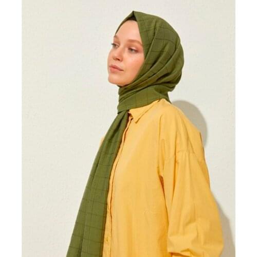 Salland Silk None Shawl Dark Green Shawl Comfortable Scarf Hijab Fashion Flexible and Breathable Scarf Comfy Fabric Quality Robust Original Does Easy Use Quality Shawl Stylish Designs Casual Italian Stitched YokŞal13