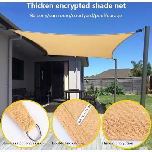Anti-UV Sunshade Net Outdoor Awning Garden Plant Shelter Greenhouse Cover Shading Net Swimming Pool Shade Sail Cloth Car Cover