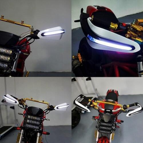Motorcycle hand guard handbar protection LED light handguards for Honda Dio Af18 Af27 Af34 Af35 Af62 Clutch Super Cub 110