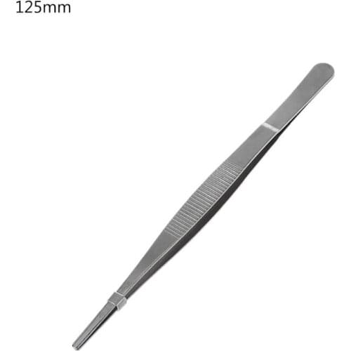 Toothed Tweezers Barbecue Stainless Steel Long Food Tongs Straight Home Tweezer Garden Kitchen BBQ Tool 5 Sizes